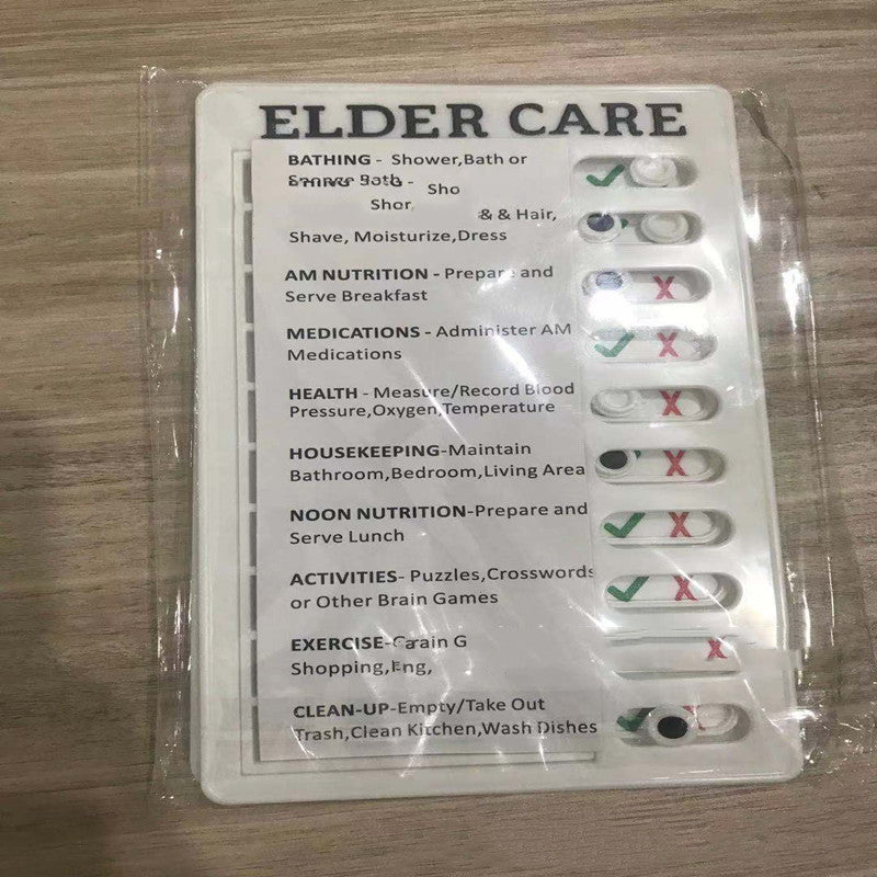 Checklist For RV Notes, Elder Care, and My Chores