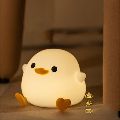 Cute Cartoon Duck Charging Night Light LED Lamp