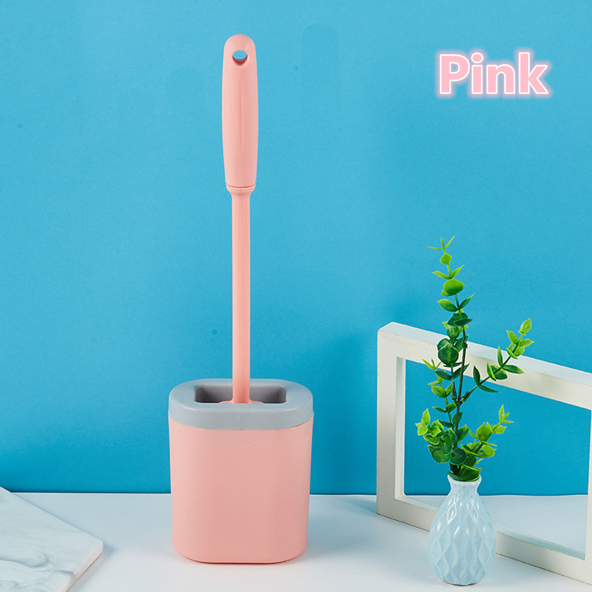Bathroom Toilet Cleaning Brush And Holder Set