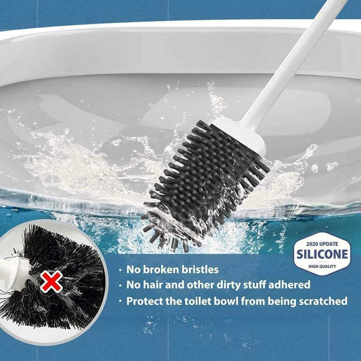 Bathroom Toilet Cleaning Brush And Holder Set