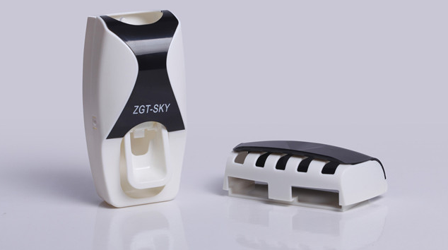 ZGT-SKY Wall-Mounted Toothpaste Holder and Dispenser