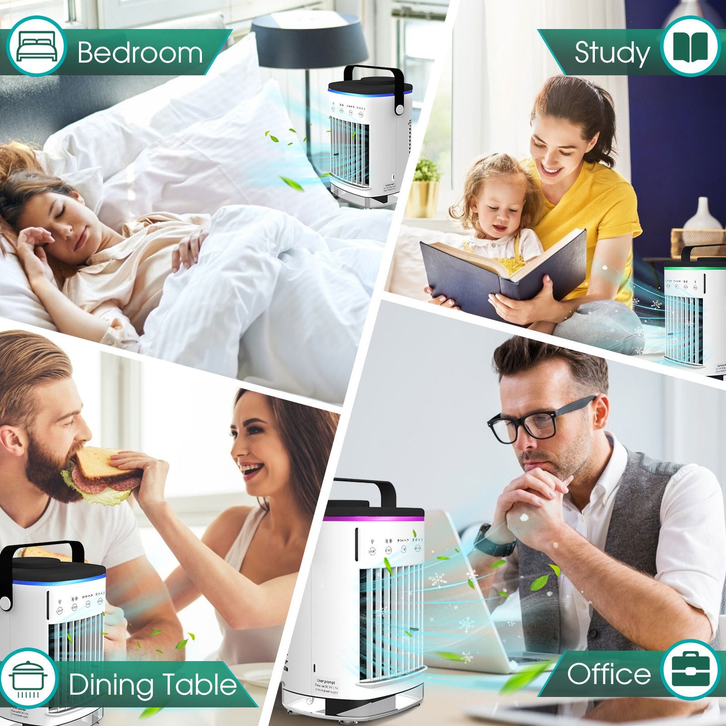 Household USB Air Cooling and Humidification System