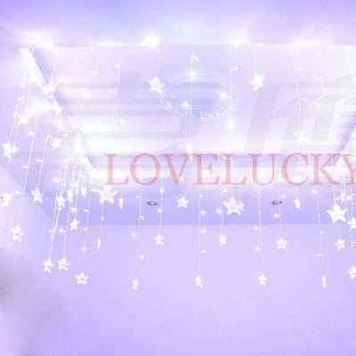 LED Curtain String Fairy Star Lights