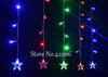 LED Curtain String Fairy Star Lights