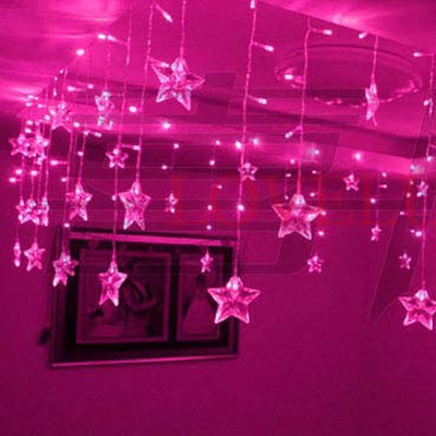 LED Curtain String Fairy Star Lights