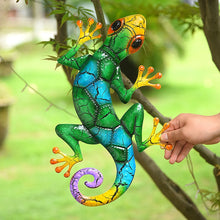 Load image into Gallery viewer, Metal Gecko Sculpture
